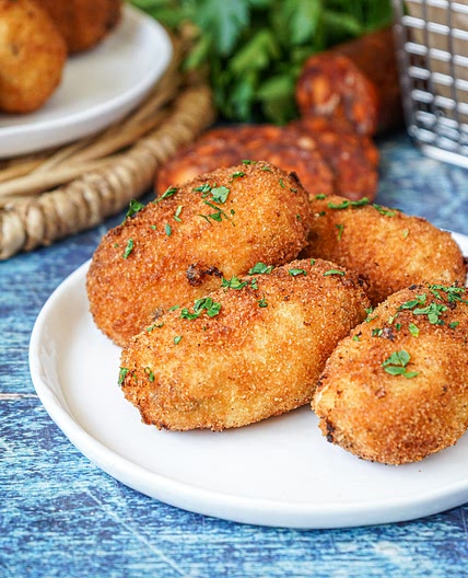 Croquetas de Chorizo (Spanish Chorizo Croquettes)