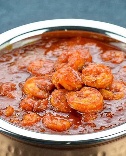 Prawn Curry Recipe (Mangalorean Prawns Masala / Sungata Phanna Upkari)