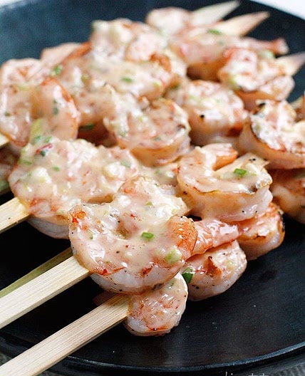 Bangin' Grilled Shrimp Skewers