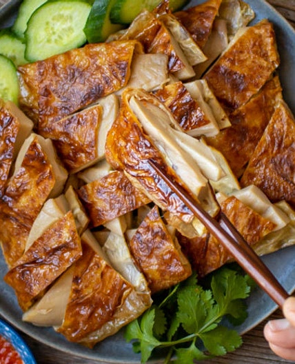 Asian-style Vegan Roast 'Chicken' mushroom - 素烧鸡