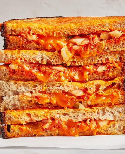 Inside-Out Kimchi Grilled Cheese
