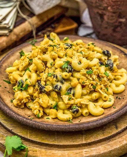 Vegan Chiles Rellenos Mac and Cheese