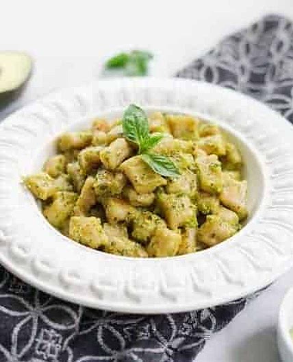 Cauliflower Gnocchi with Creamy Lemon Basil Sauce