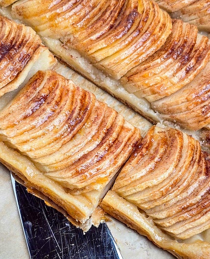 Puff Pastry Apple Tart (Tarte Fine aux Pommes)