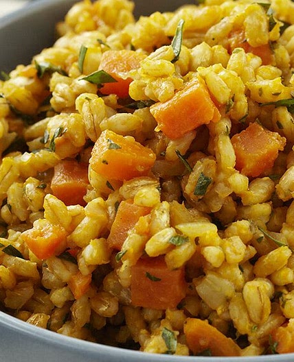 Barley and Sweet Potato Pilaf
