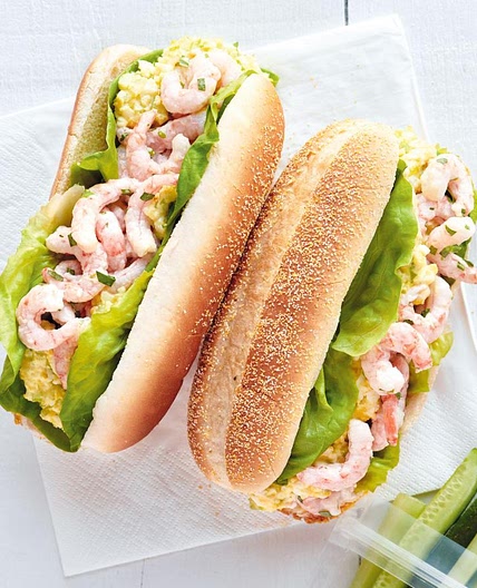 Egg Salad Sandwiches with Nordic Shrimp