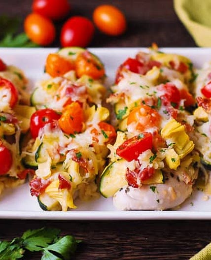 Baked Italian Chicken and Vegetables