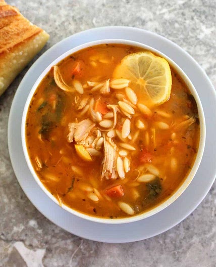 Orzo Soup With Turkey And Spinach