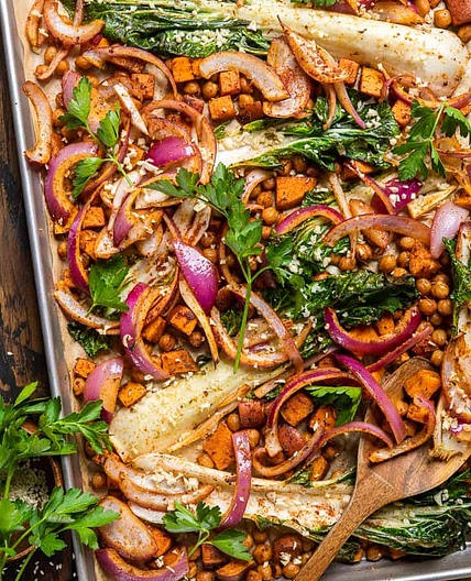 Easy Smoky Sheet Pan Oven Roasted Veggies