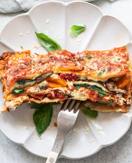 Homemade Vegetable Lasagna with Roasted Veggies