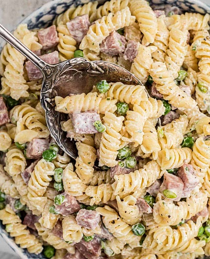 Ruby Tuesday Ham and Pea Pasta Salad