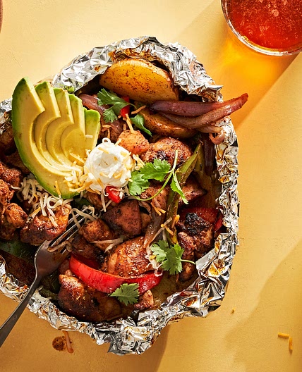Tex Mex Chicken Fajita Foil Packets