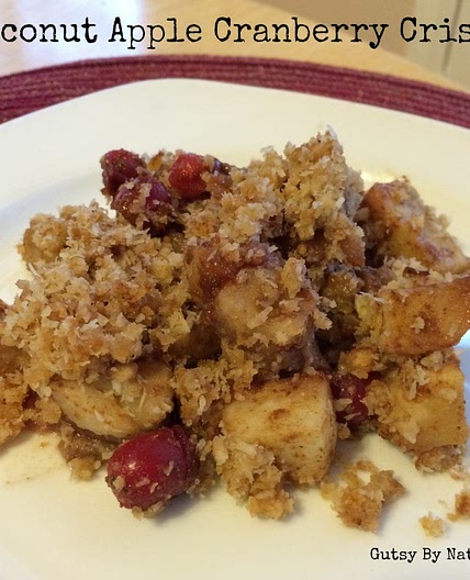 Coconut Apple Cranberry Crisp (Grain Free, Dairy Free, Nut Free)