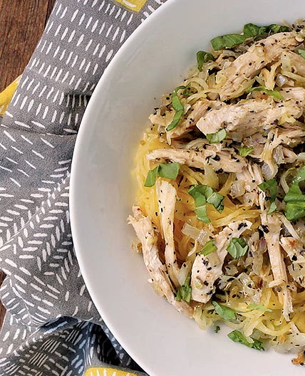 Italian Spaghetti Squash Bowls With Shredded Pork