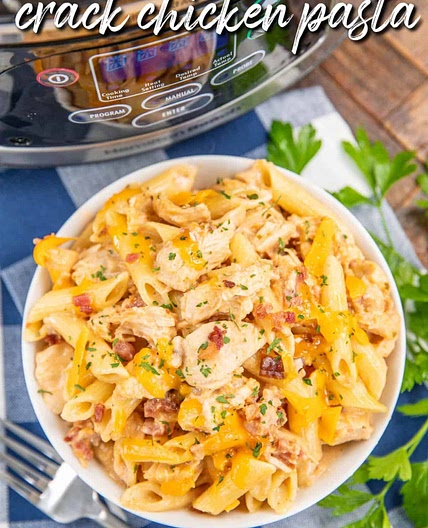 Crock Pot Crack Chicken Pasta
