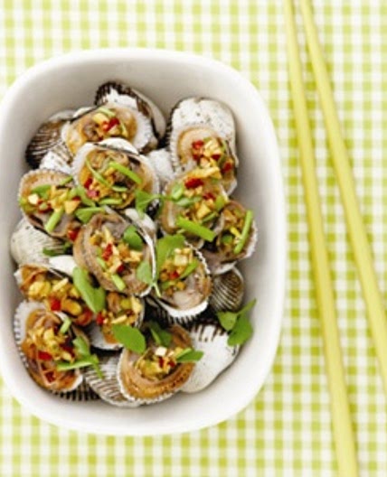 미나리꼬막간장무침