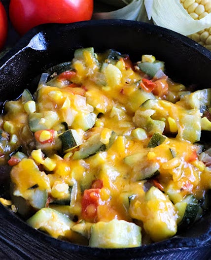 Zucchini with Corn and Cheese (calabacitas con elote y queso )