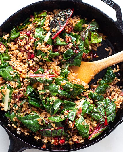 Toasted Farro & Swiss Chard