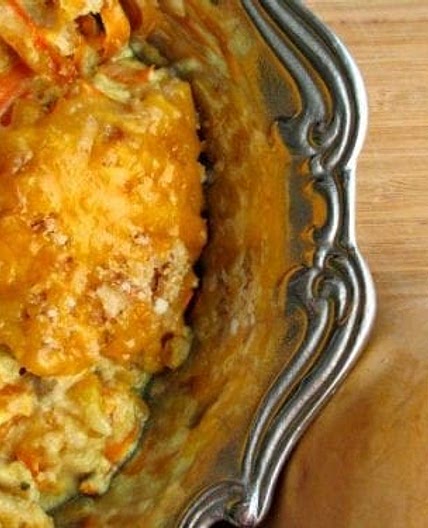 Crock Pot Squash Casserole Recipe with Wilton Armetale