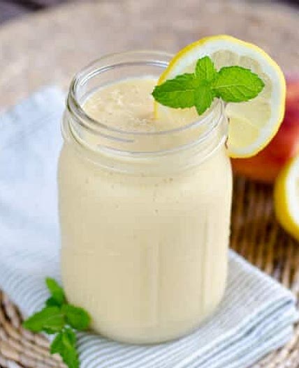 Peach Coconut Milk Smoothie