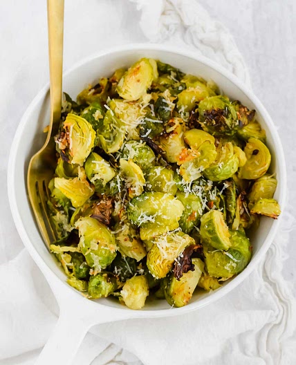 Parmesan Crusted Brussel Sprouts