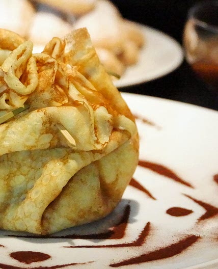 Recette des Crêpes surprises en aumônière tiramisu et Mont Blanc