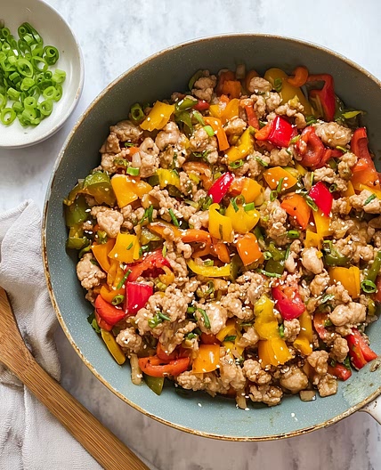 Ground Turkey and Peppers
