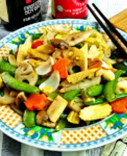 Chap Chye ( stir fry delicious crunchy vegetables)