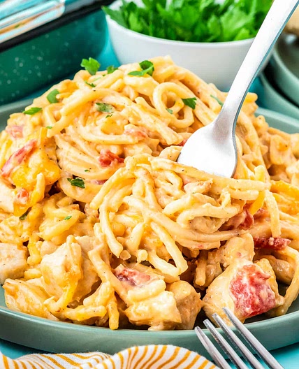 Chicken Spaghetti With Rotel