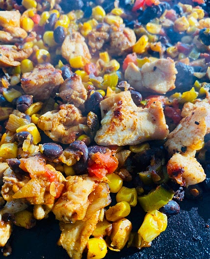 Blackstone Cowboy Chicken Stir Fry