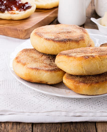 English Muffins with 100% Freshly Milled Wheat