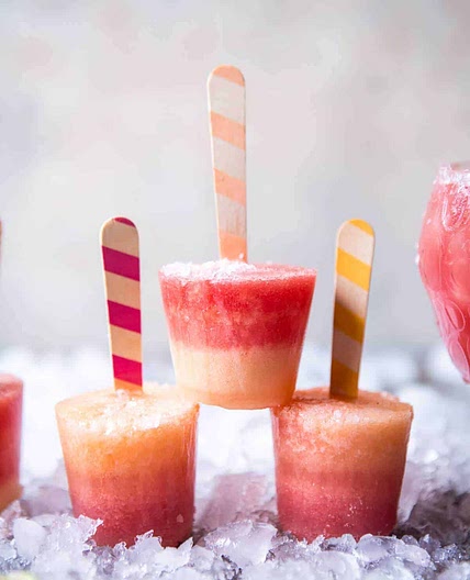 Melon Lemonade Margarita Popsicles