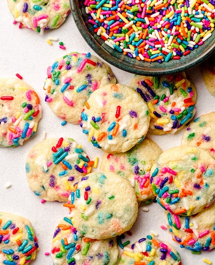 Mini Sugar Cookies with Sprinkles