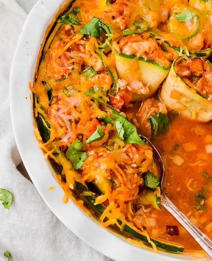 Zucchini Enchilada Rollups