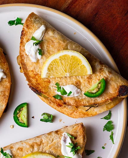 Crispy Baked Zucchini Feta Tacos