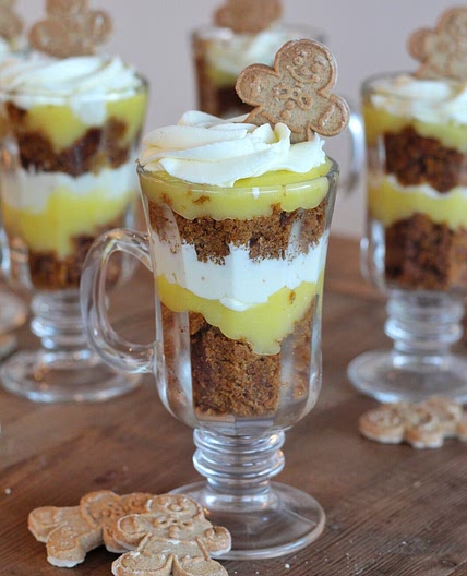 Lemon Gingerbread Trifles