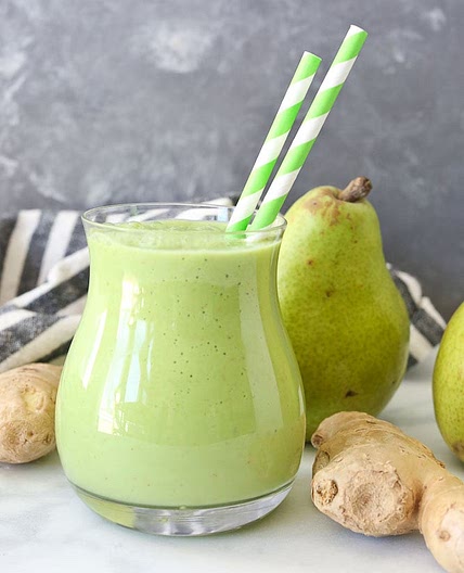 Pear Ginger Smoothie Recipe (from Anti-Inflammatory Drinks for Health)