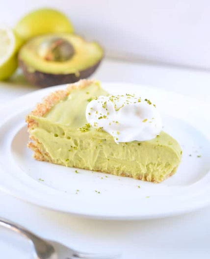 Keto Vegan Avocado Key Lime Pie