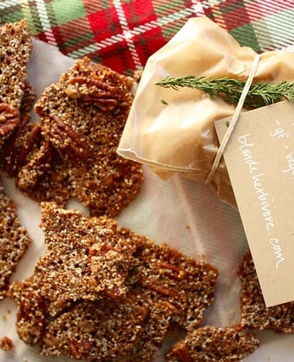 Pecan and Amaranth Brittle