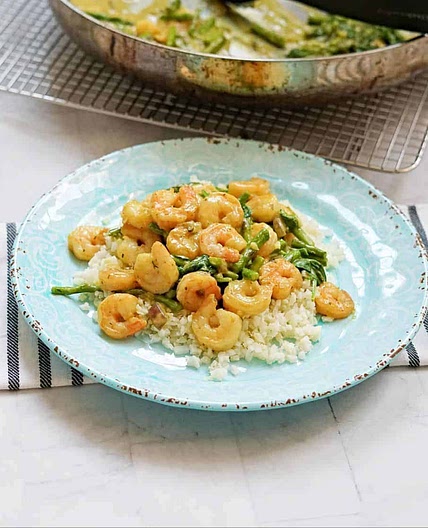 Creamy Shrimp Vegetable Skillet (Paleo, AIP, GF, Whole 30)