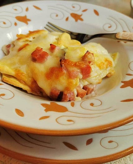Ham and Cheese Pasta Bake from the South Tyrol