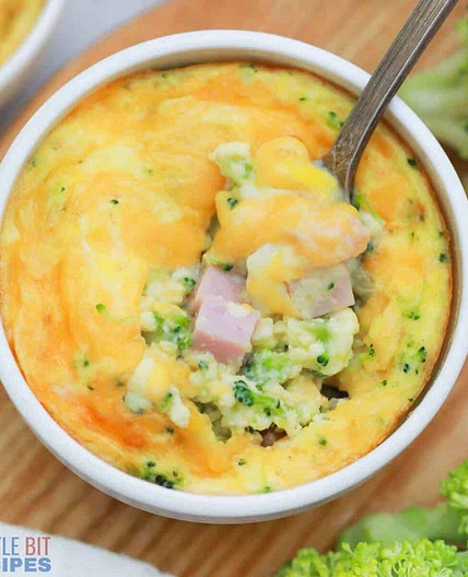 Mini Frittatas with Ham and Broccoli