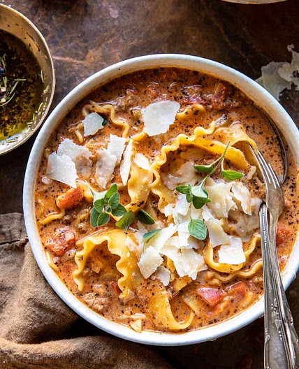 Spicy Lasagna Soup