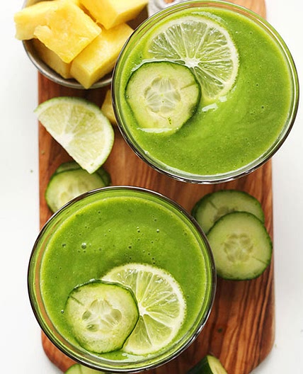 Creamy Pineapple Cucumber Smoothie