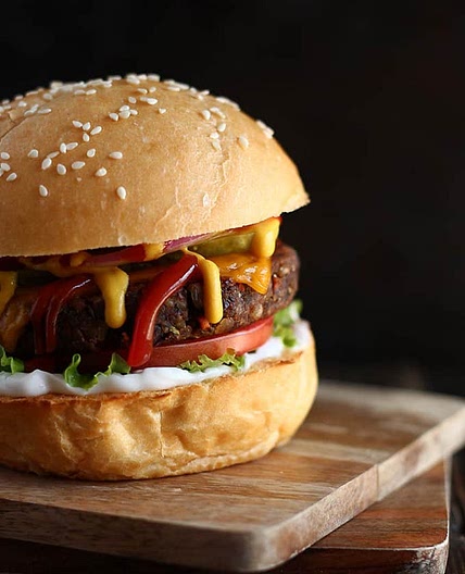 Vegan Mushroom & Black Bean Burgers