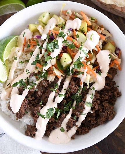 Easy Korean Beef Bowls