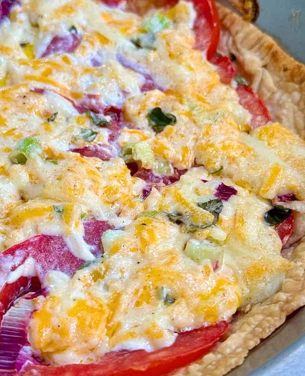 Tomato Pie made Diabetes Friendly