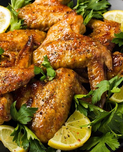 Honey Lemon Pepper Chicken Wings
