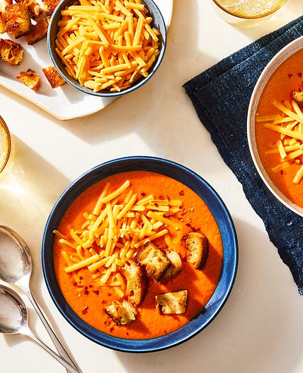 Spicy Tomato Cheddar Soup