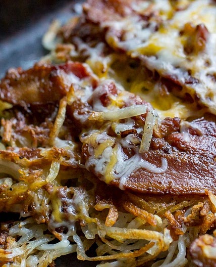 Blackstone Sausage-Stuffed Hash Browns